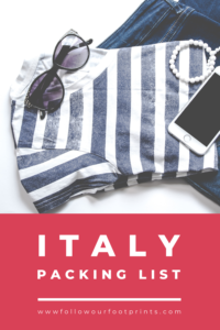 Italy Packing List Pinterest