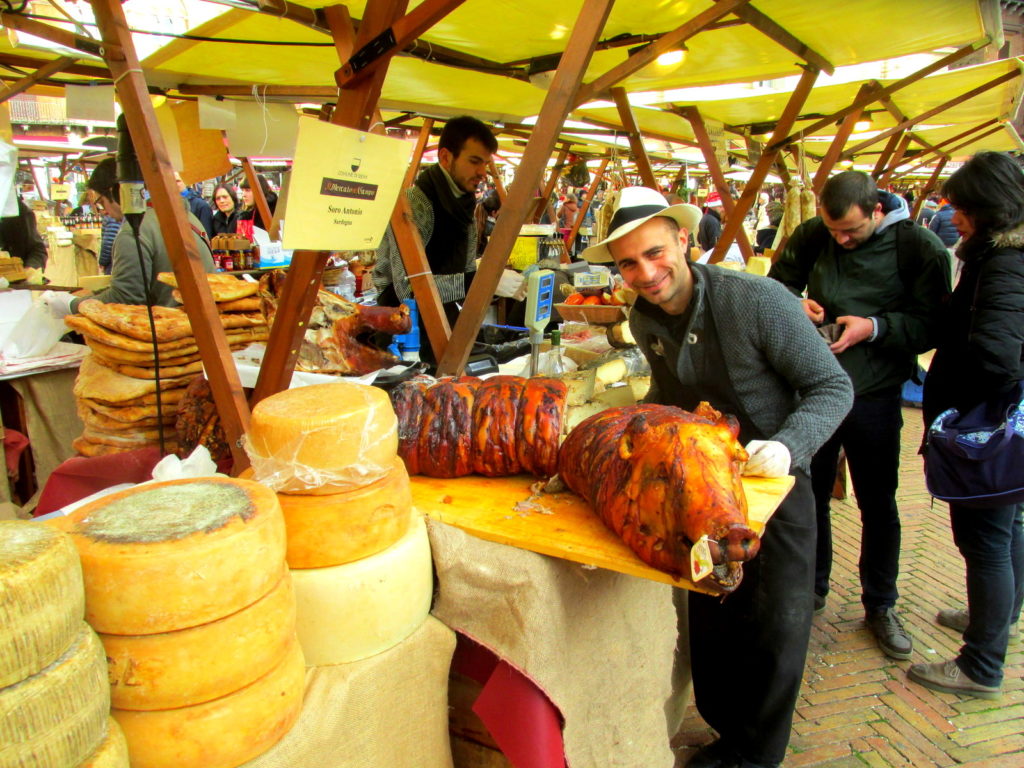 Follow Our Footprints to Siena's markets