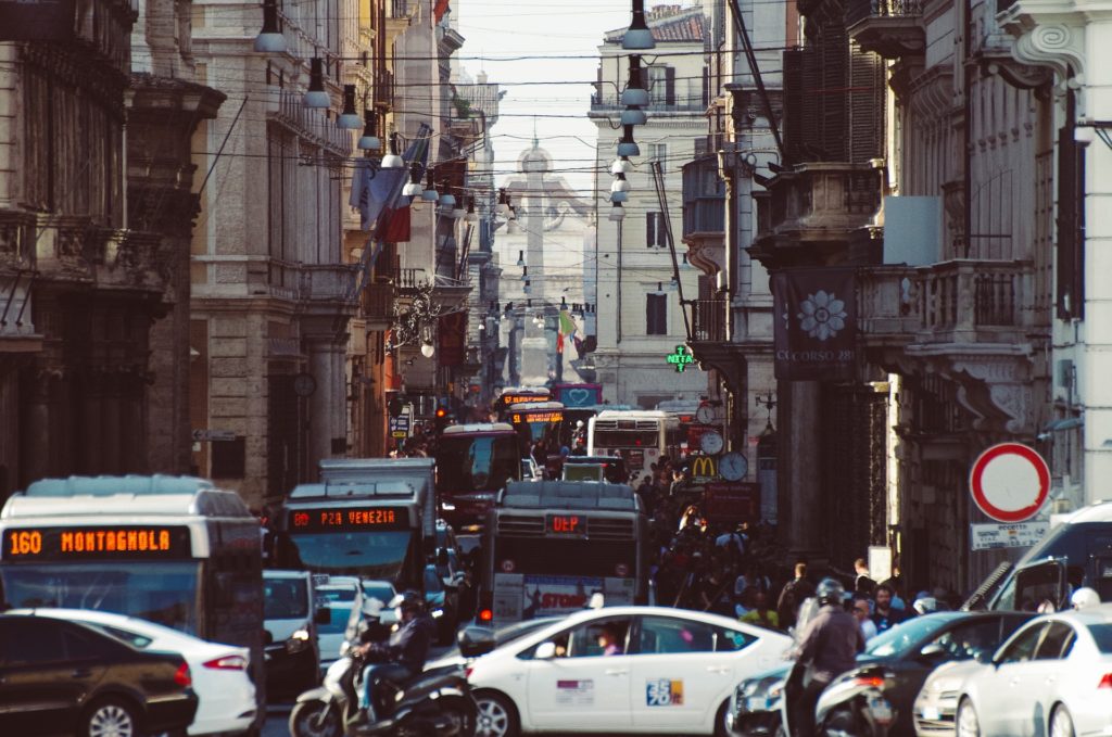 Driving in Rome